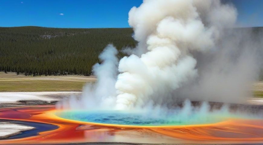 Are there any recent volcanic eruptions in Yellowstone?